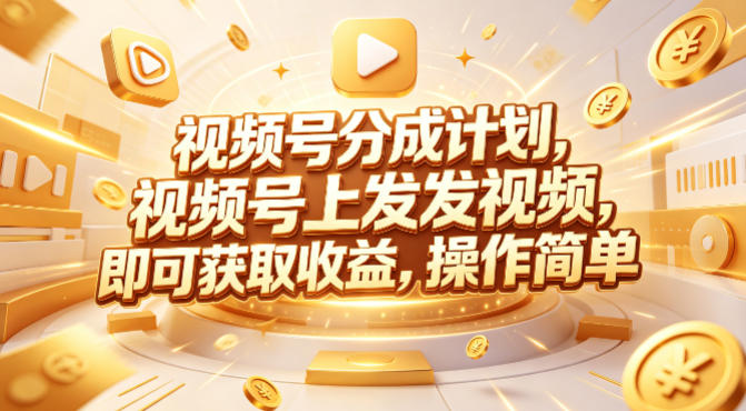 视频号分成计划，599元众筹的Red团队课程，视频号上发发视频，即可获取收益，操作简单-超级会员网