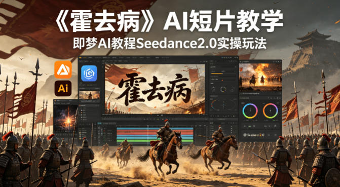 《霍去病》AI短片教学，即梦AI教程Seedance2.0实操玩法-超级会员网
