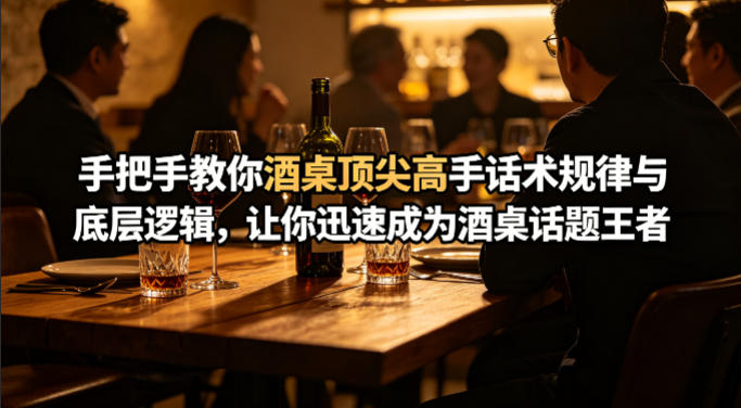 付费文章：手把手教你酒桌顶尖高手话术规律与底层逻辑，让你迅速成为酒桌话题王者(二十年全网独家经验分享)-超级会员网