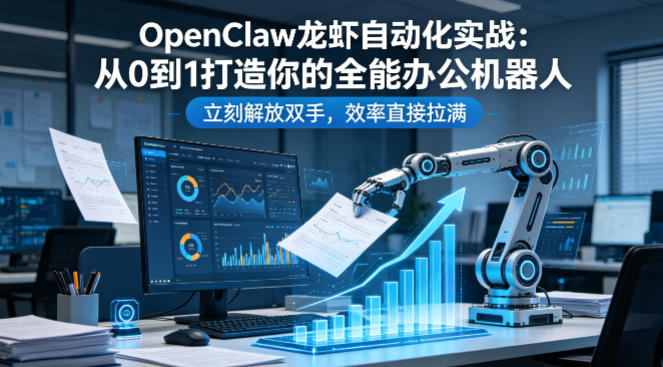 OpenClaw龙虾自动化实战：从0到1打造你的全能办公机器人，立刻解放双手，效率直接拉满-超级会员网