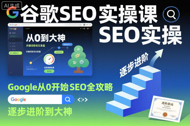 谷歌SEO实操课，Google从0开始SEO全攻略，逐步进阶到大神(更新26年)-超级会员网