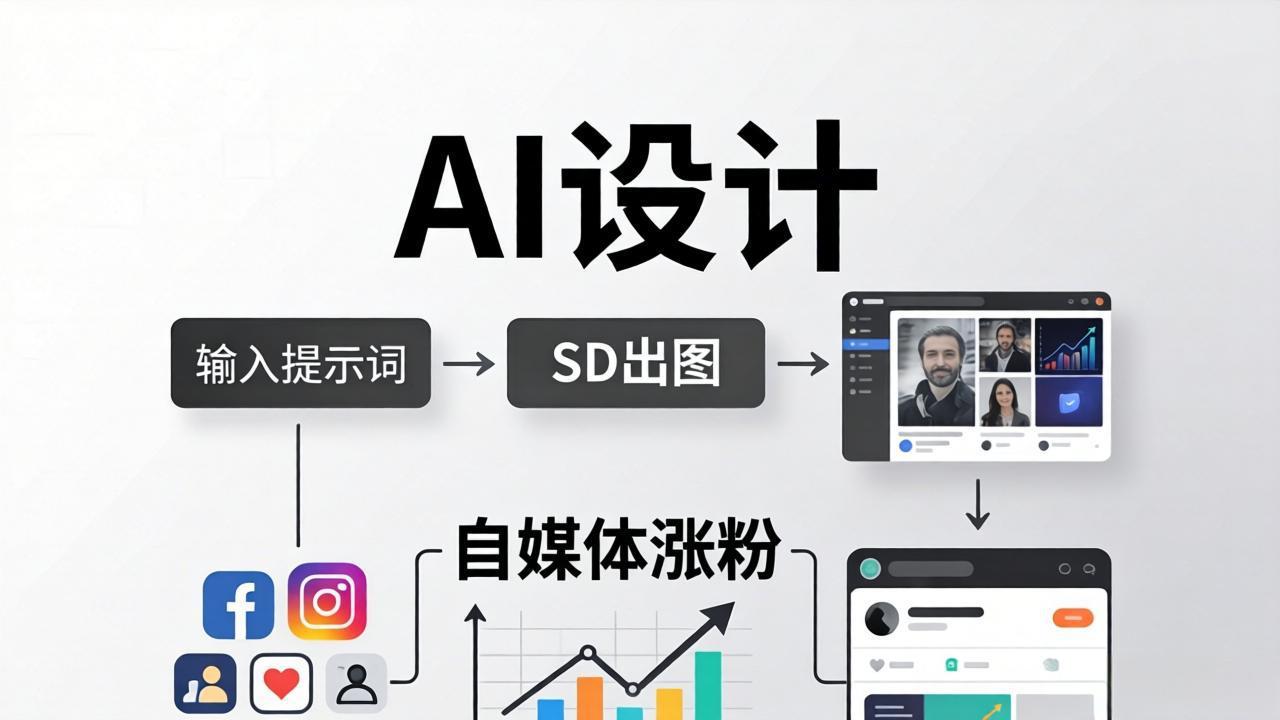 人人都是AI设计师：SD出图+自媒体涨粉一站教学，告别图文素材焦虑，AI设计让你轻松避开内卷-超级会员网