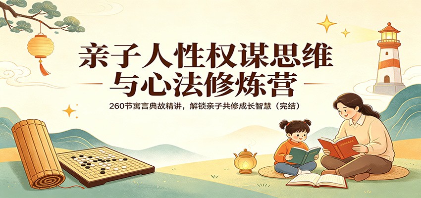 亲子人性权谋思维与心法修炼营：260节寓言典故精讲，解锁亲子共修成长智慧(完结)-超级会员网