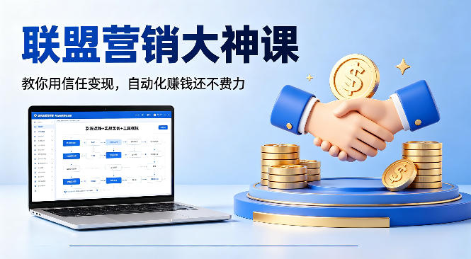 联盟营销大神课，教你用信任变现，自动化賺钱还不费力【原创双语字幕】-超级会员网