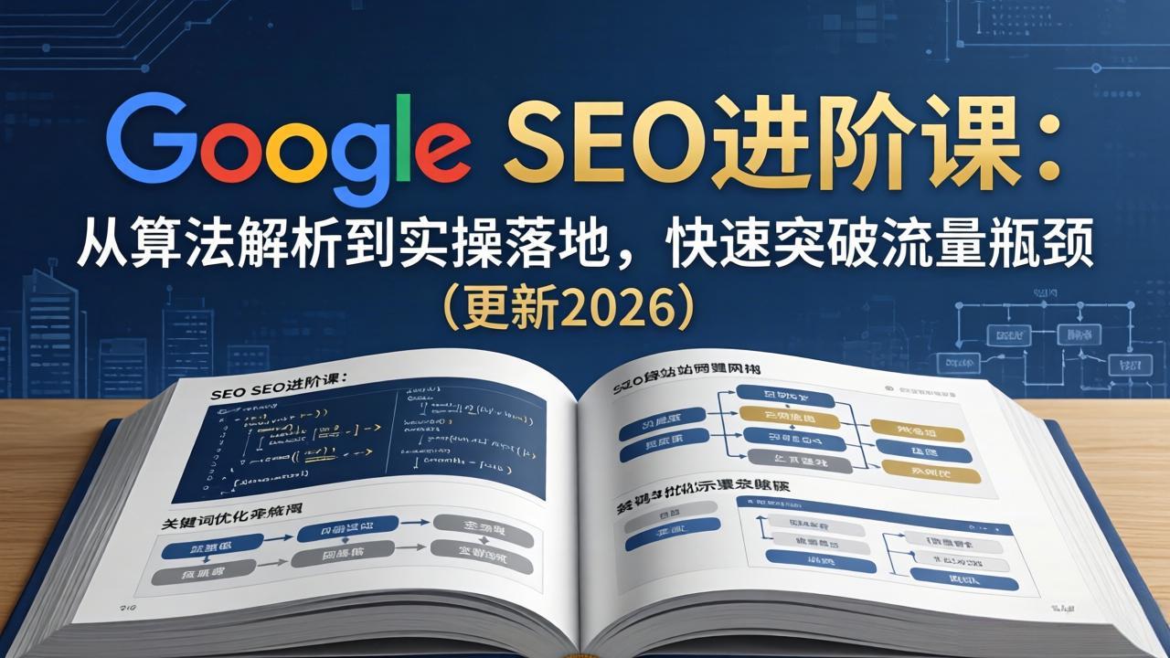 Google SEO进阶课：从算法解析到实操落地，快速突破流量瓶颈(更新2026-超级会员网