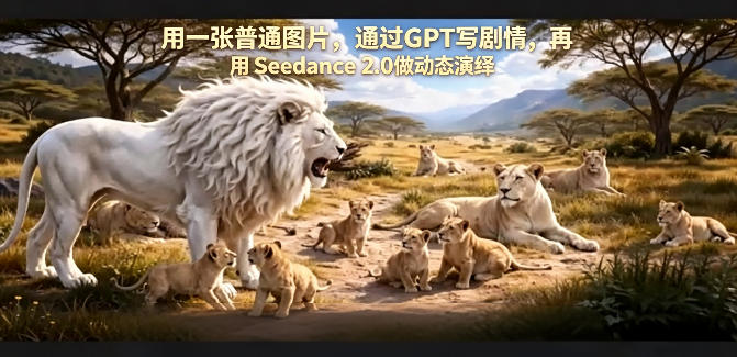 用一张普通图片，通过GPT写剧情，再用Seedance 2.0做动态演绎，居然能生成迪士尼风格搞笑动画-超级会员网