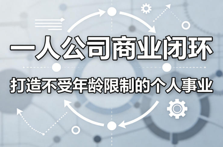 一人公司商业闭环，打造一份不受年龄限制的个人事业-超级会员网