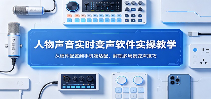人物声音实时变声软件实操教学：从硬件配置到手机端适配，解锁多场景变声技巧-超级会员网
