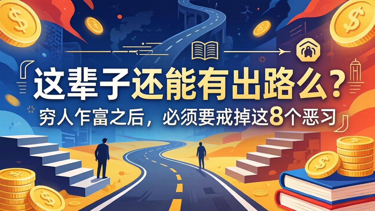 关于人生两篇付费文章【这辈子还能有出路么？】【穷人乍富之后，必须要戒掉这8个恶习】-超级会员网
