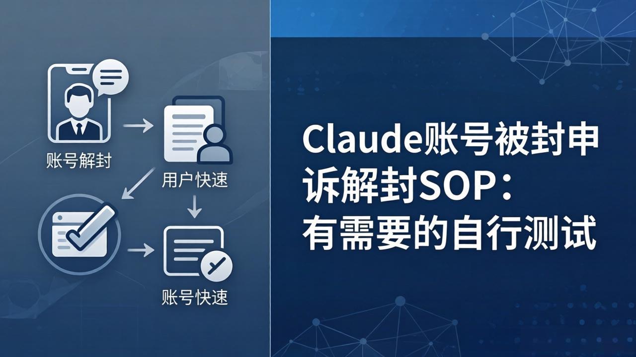Claude账号被封申诉解封SOP：有需要的自行测试-超级会员网