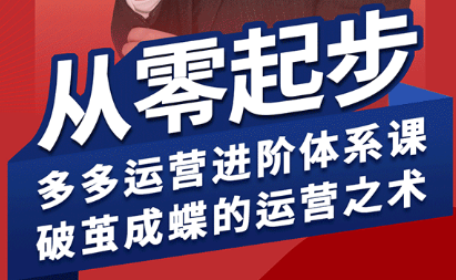 海神·拼多多运营进阶系统课(更新2026)-超级会员网