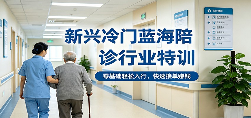 新兴冷门蓝海陪诊行业特训，零基础轻松入行，快速接单赚钱-超级会员网