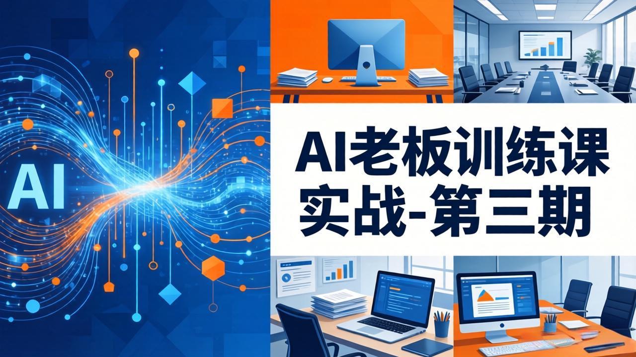 AI老板训练课实战-第三期：AI+内容应用落地教学，从0到1打通AI变现完整路径-超级会员网