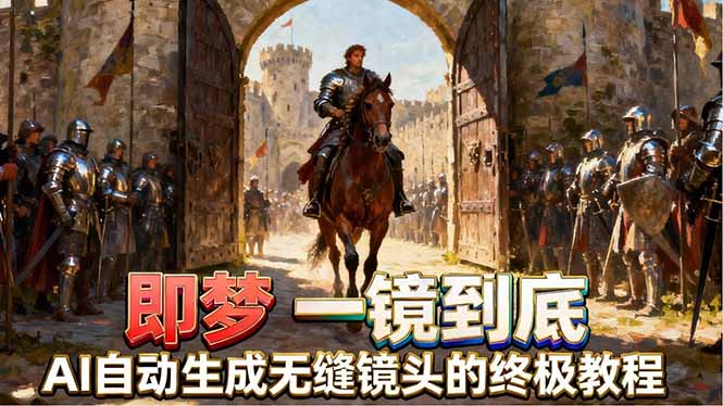 即梦AI一镜到底终极教程，智能补帧+运镜技巧，AI自动生成无缝丝滑长镜头高效出片-超级会员网