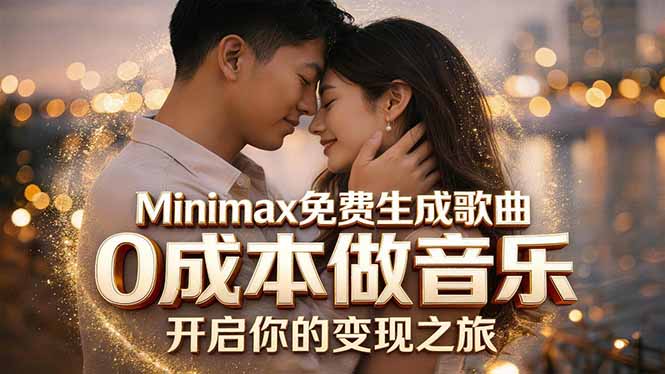 Minimax免费生成歌曲实测！0成本做音乐，说唱流行Lofi一键生成-超级会员网