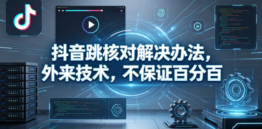 抖音跳核对解决办法，外来技术，不保证百分百-超级会员网