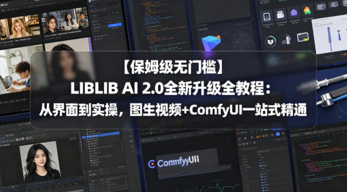 【保姆级无门槛】LIBLIB AI 2.0全新升级全教程：从界面到实操，图生视频+ComfyUI一站式精通-超级会员网