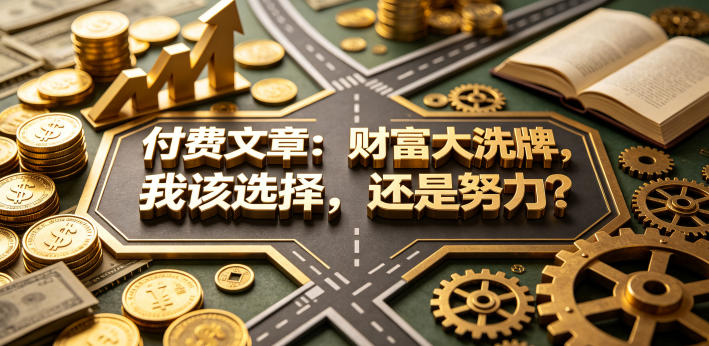 付费文章：财富大洗牌，我该选择，还是努力？-超级会员网
