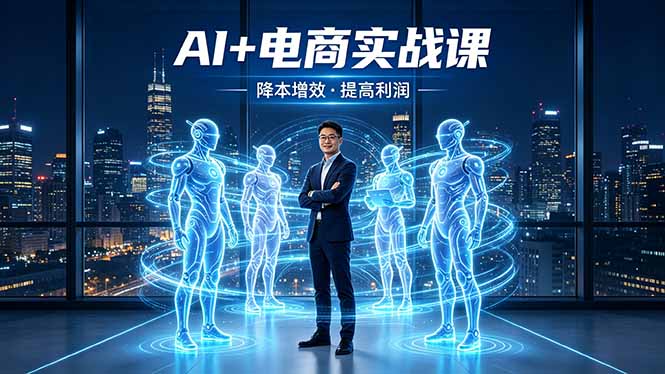 AI+电商实战课，1人+N个AI 智能体，把SOP变AI员工，实现降本增效提高利润-超级会员网