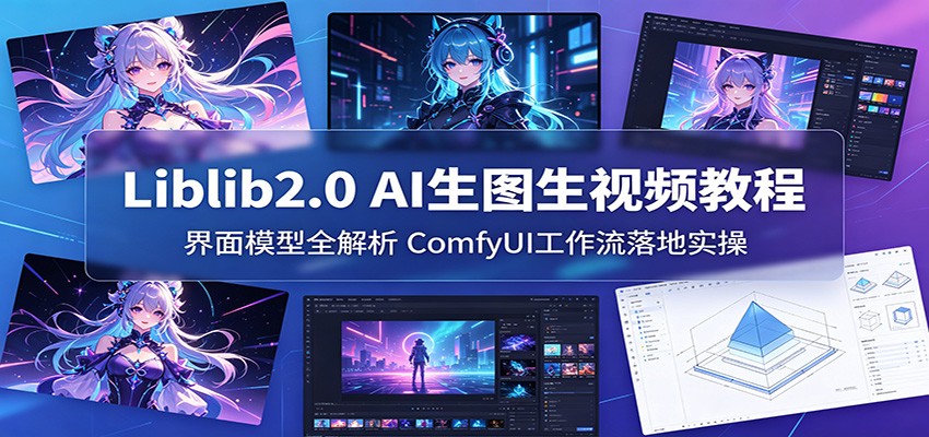 Liblib2.0 AI生图生视频教程：界面模型全解析，ComfyUI工作流落地实操-超级会员网