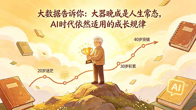 付费文章：大数据告诉你：大器晚成是人生常态，AI 时代依然适用的成长规律-超级会员网