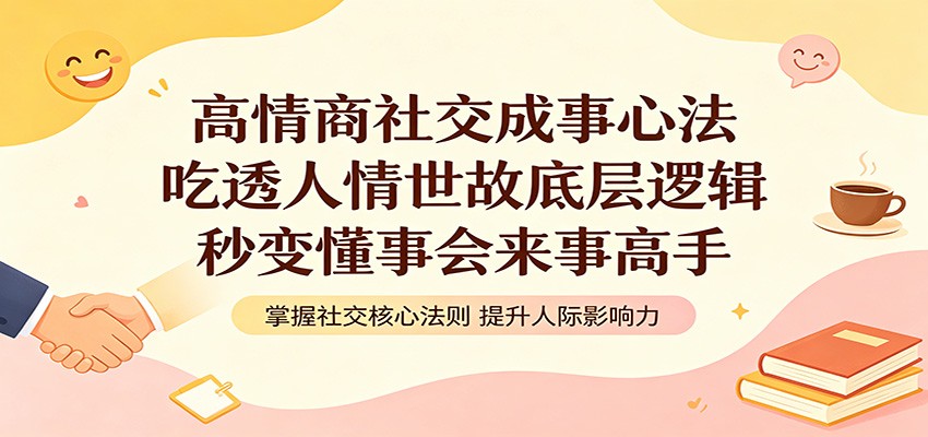 高情商社交成事心法：吃透人情世故底层逻辑，秒变懂事会来事高手-超级会员网
