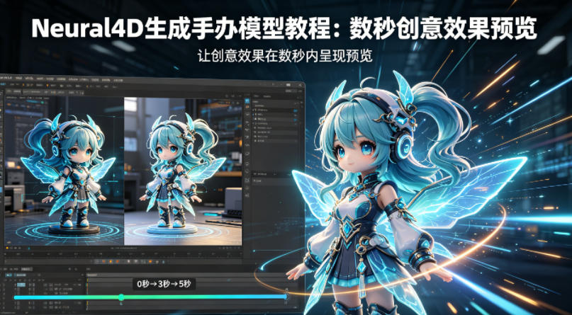 Neural4D生成手办模型教程，让创意效果在数秒内呈现预览-超级会员网