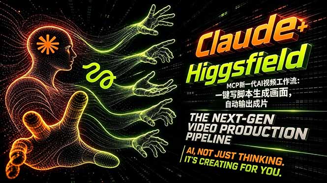 Claude+Higgsfield MCP新一代AI视频工作流：一键写脚本生成画面，自动输出成片-超级会员网