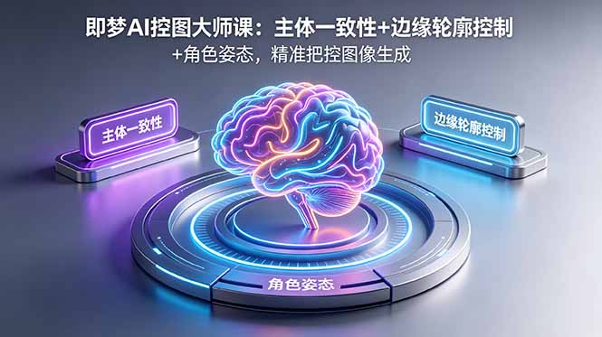 即梦AI控图大师课：主体一致性+边缘轮廓控制+角色姿态，精准把控图像生成-超级会员网