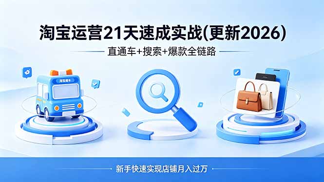 淘宝运营21天速成实战(更新4月-超级会员网