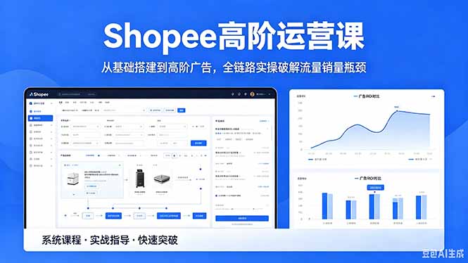 Shopee高阶运营课-2026年5月更新，从基础搭建到高阶广告，全链路实操破解流量销量瓶颈-超级会员网