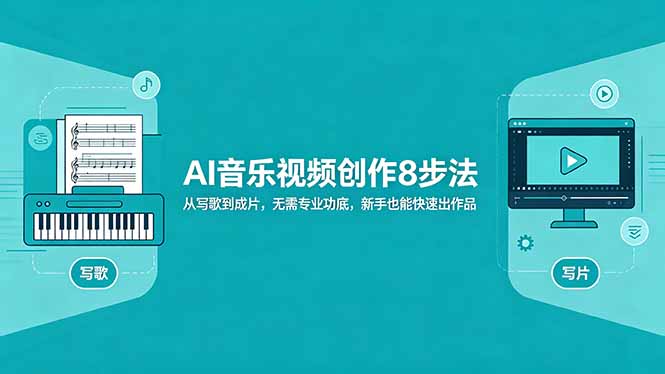 AI音乐视频创作8步法：从写歌到成片，无需专业功底，新手也能快速出作品-超级会员网