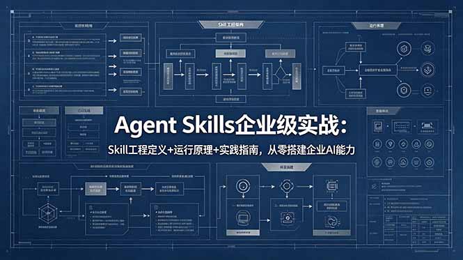 Agent Skills企业级实战：Skill工程定义+运行原理+实践指南，从零搭建企业AI能力-超级会员网