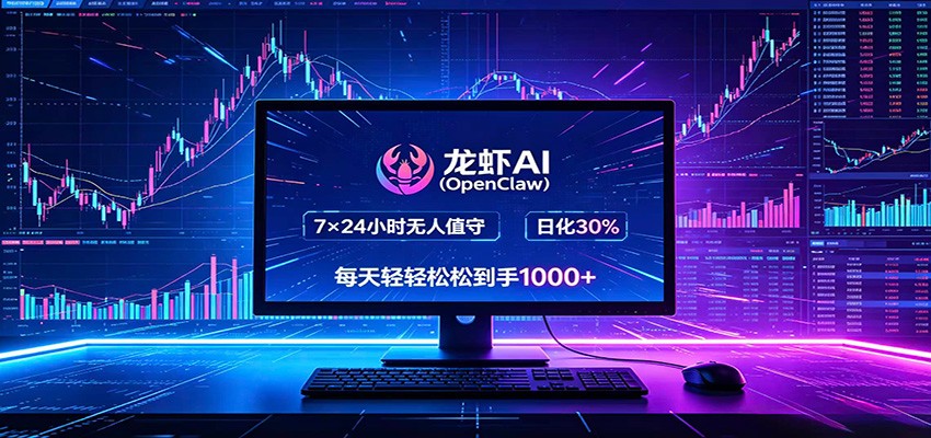 龙虾AI(OpenClaw)全自动挂机，智能操控电脑高效执行任务，每天轻松到手四位数-超级会员网