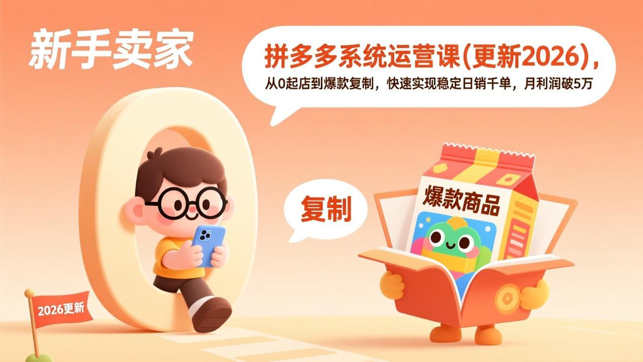 拼多多系统运营课(更新4月-超级会员网
