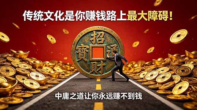 付费文章：传统文化是你赚钱路上最大障碍！中庸之道让你永远赚不到钱-超级会员网