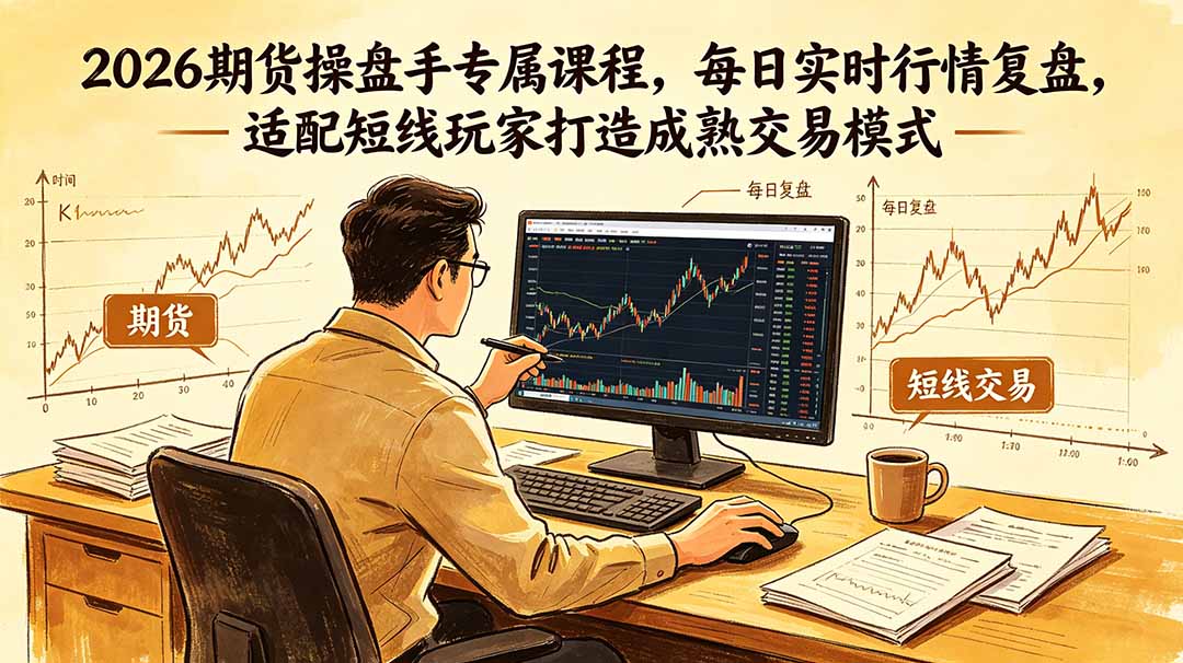 2026期货操盘手专属课程-更新6月，每日实时行情复盘，适配短线玩家打造成熟交易模式-超级会员网
