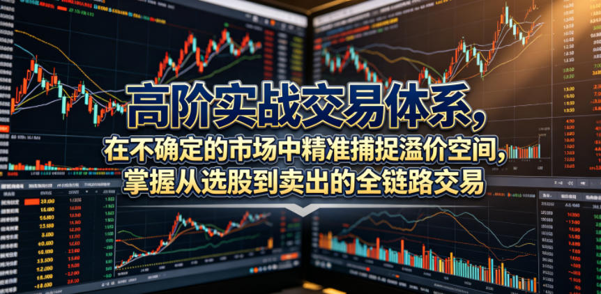 高阶实战交易体系，在不确定的市场中精准捕捉溢价空间，掌握从选股到卖出的全链路交易心法(更新6月)-超级会员网