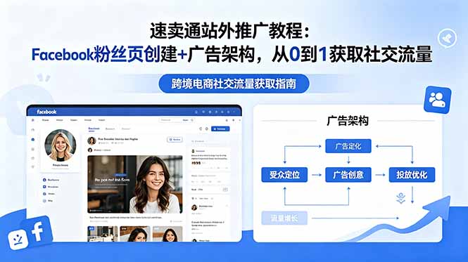 速卖通站外推广教程：Facebook粉丝页创建+广告架构，从0到1获取社交流量-超级会员网