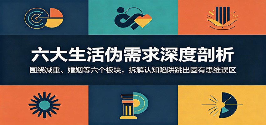 六大生活伪需求深度剖析：围绕减重、婚姻等六个板块，拆解认知陷阱跳出固有思维误区-超级会员网
