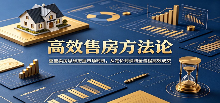 高效售房方法论：重塑卖房思维把握市场时机，从定价到谈判全流程高效成交-超级会员网