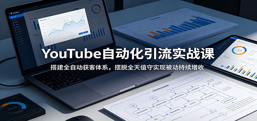 YouTube自动化引流实战课：搭建全自动获客体系，摆脱全天值守实现被动持续增收-超级会员网