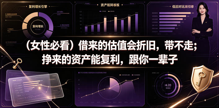 付费文章：(女性必看)借来的估值会折旧，带不走；挣来的资产能复利，跟你一辈子-超级会员网