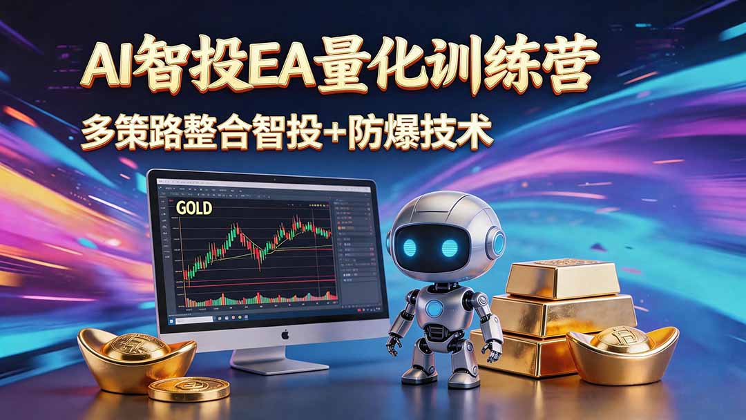 AI智投EA量化运营技术，自动化黄金操盘技术，小白也可以轻松上手日入1000+-超级会员网