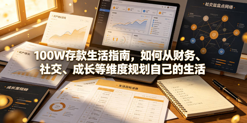 付费文章：100W存款生活指南，如何从财务、社交、成长等维度规划自己的生活-超级会员网