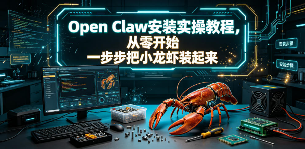 Open Claw安装实操教程，从零开始一步步一步步把小龙虾装起来-超级会员网