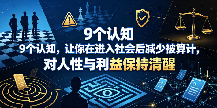 付费文章：9个认知，让你在进入社会后减少被算计，对人性与利益保持清醒-超级会员网
