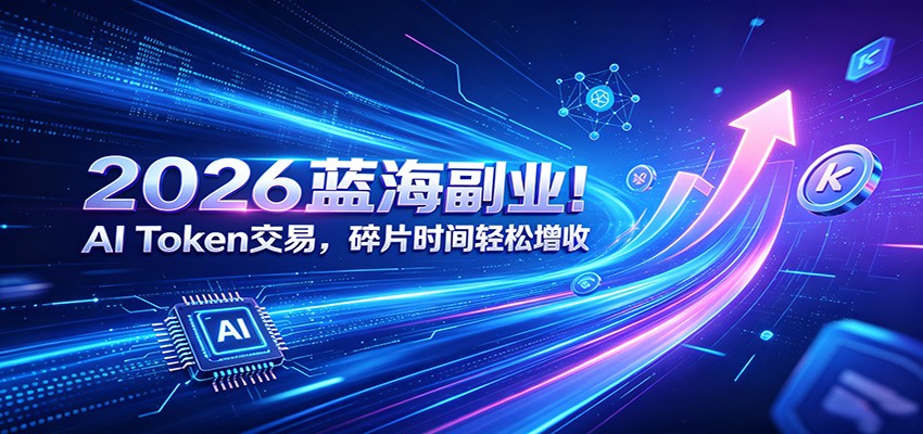 2026蓝海副业！AI Token交易，碎片时间轻松增收-超级会员网