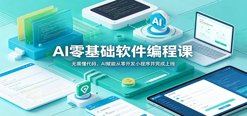 AI零基础软件编程课：无需懂代码，AI赋能从零开发小程序并完成上线-超级会员网
