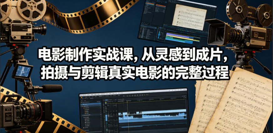 电影制作实战课，从灵感到成片，拍摄与剪辑真实电影的完整过程【原创双语字幕】-超级会员网